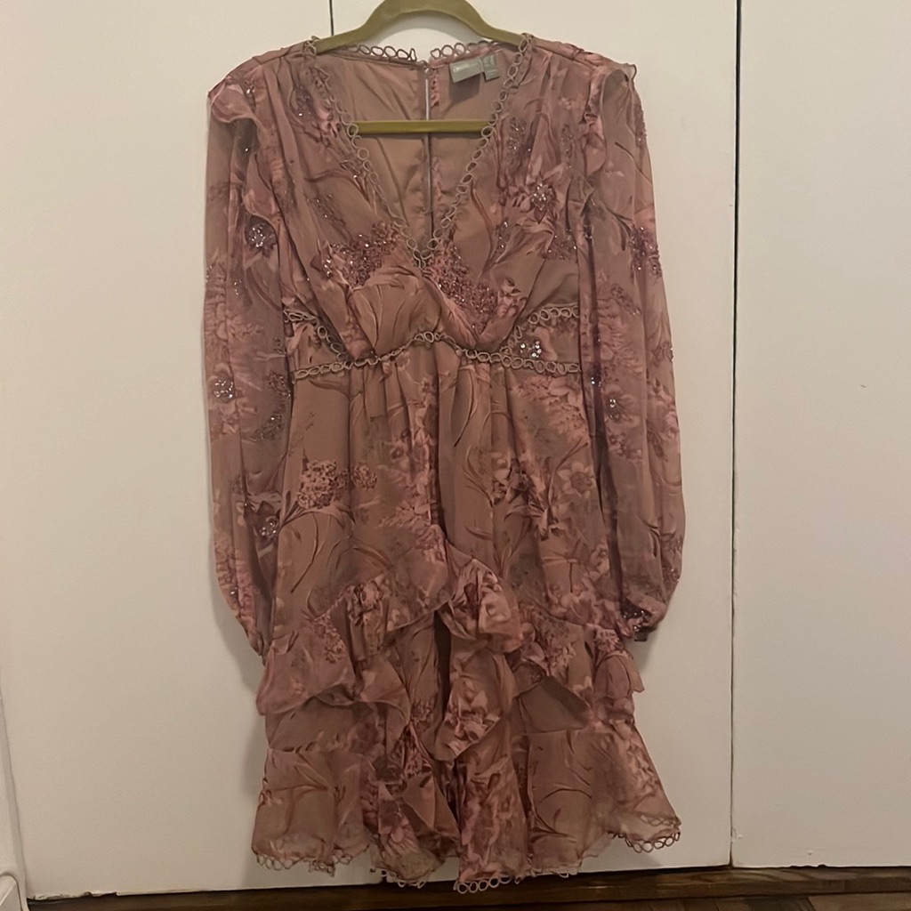 ASOS | Dresses | Asos Beautiful Pink Beaded Dress Brand New Never Worn |  Poshmark